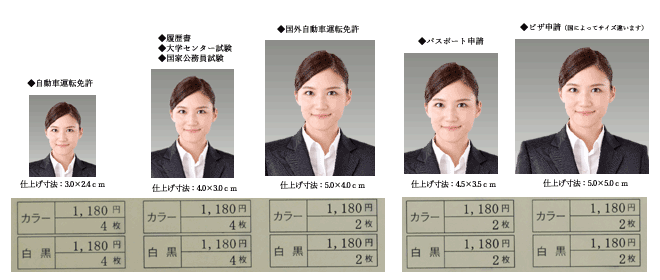 証明写真 カメラの柳本 徳島県阿波市にある写真店